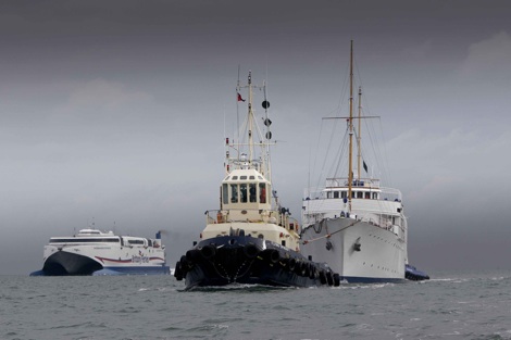 Image for article Refit of 64m Shemara supported by Burgess Marine